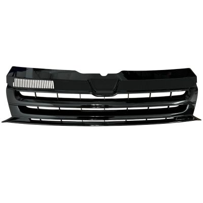 Gloss black badgeless grille for Volkswagen Transporter T5.1 front upgrade