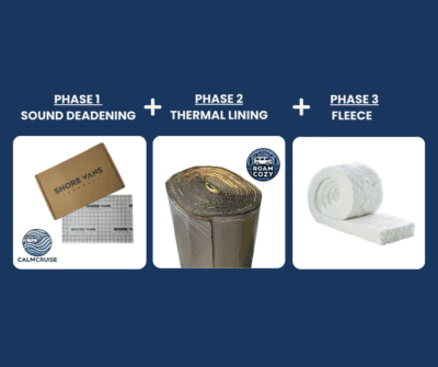 Medium Van - Shore Vans 4 Phase Campervan Sound Deadening, Insulation, & Carpet Lining - Phase 1, 2 & 3, n/a