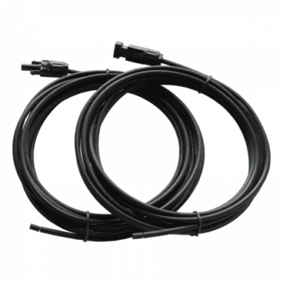 Pair of 5m Single Core Extension Cable Leads 4.0mm For solar Panels And Solar Charging Kits