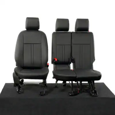 Ford Transit Connect 1+2 Seat Covers 2014- 2024 (Block Ivory Stitching)