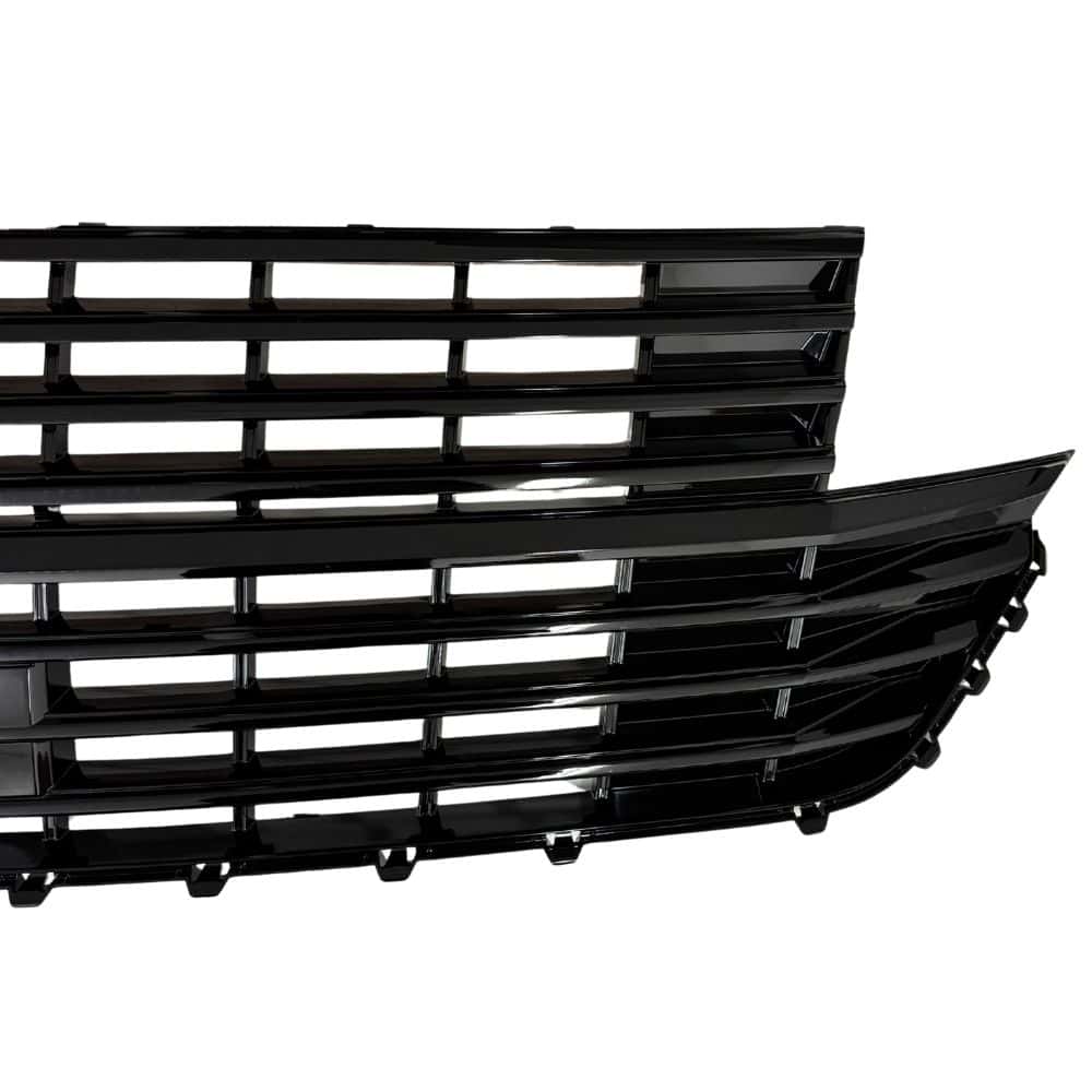 High-quality black gloss grille for T6.1 vans, designed for a sleek, modern look. Perfect upgrade for enhancing vehicle aesthetics and style.