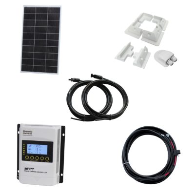 150W Rigid Bluetooth Kit, with mounts, controller and cable - Solar Kit