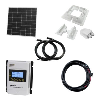200W Rigid Bluetooth Kit, with mounts, controller and cable - Solar Kit