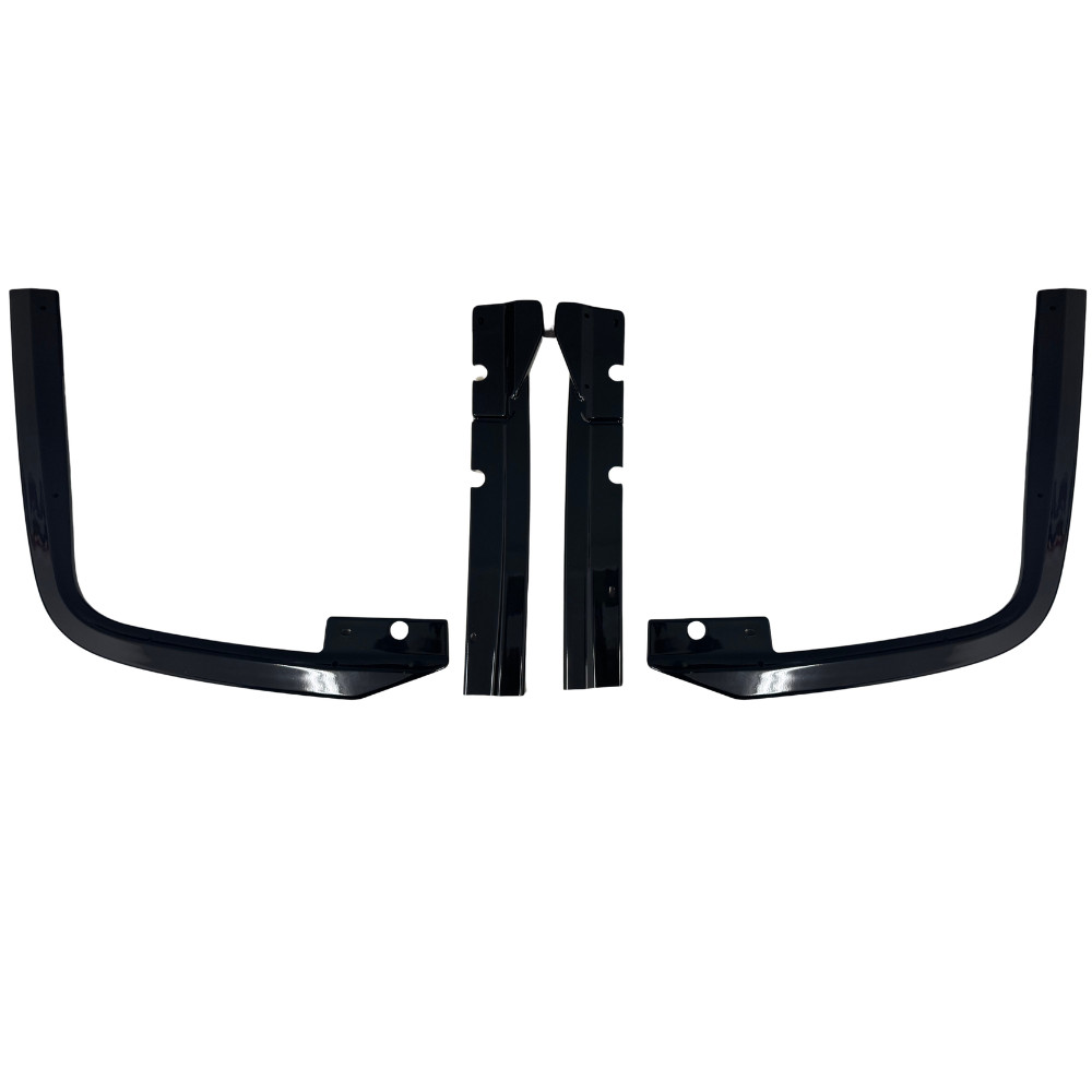 VW T7 & Ford Transit Custom Rear Diffuser – 3 Piece Gloss Black