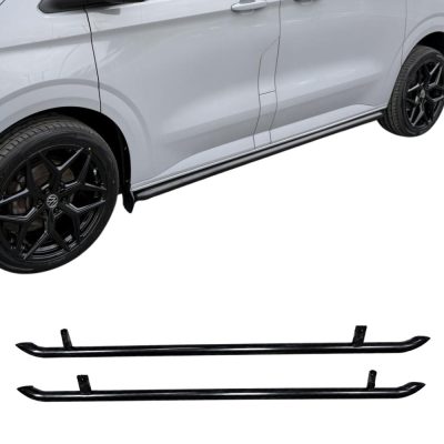 VW T7 SWB Sportline Style Side Bars – Gloss Black