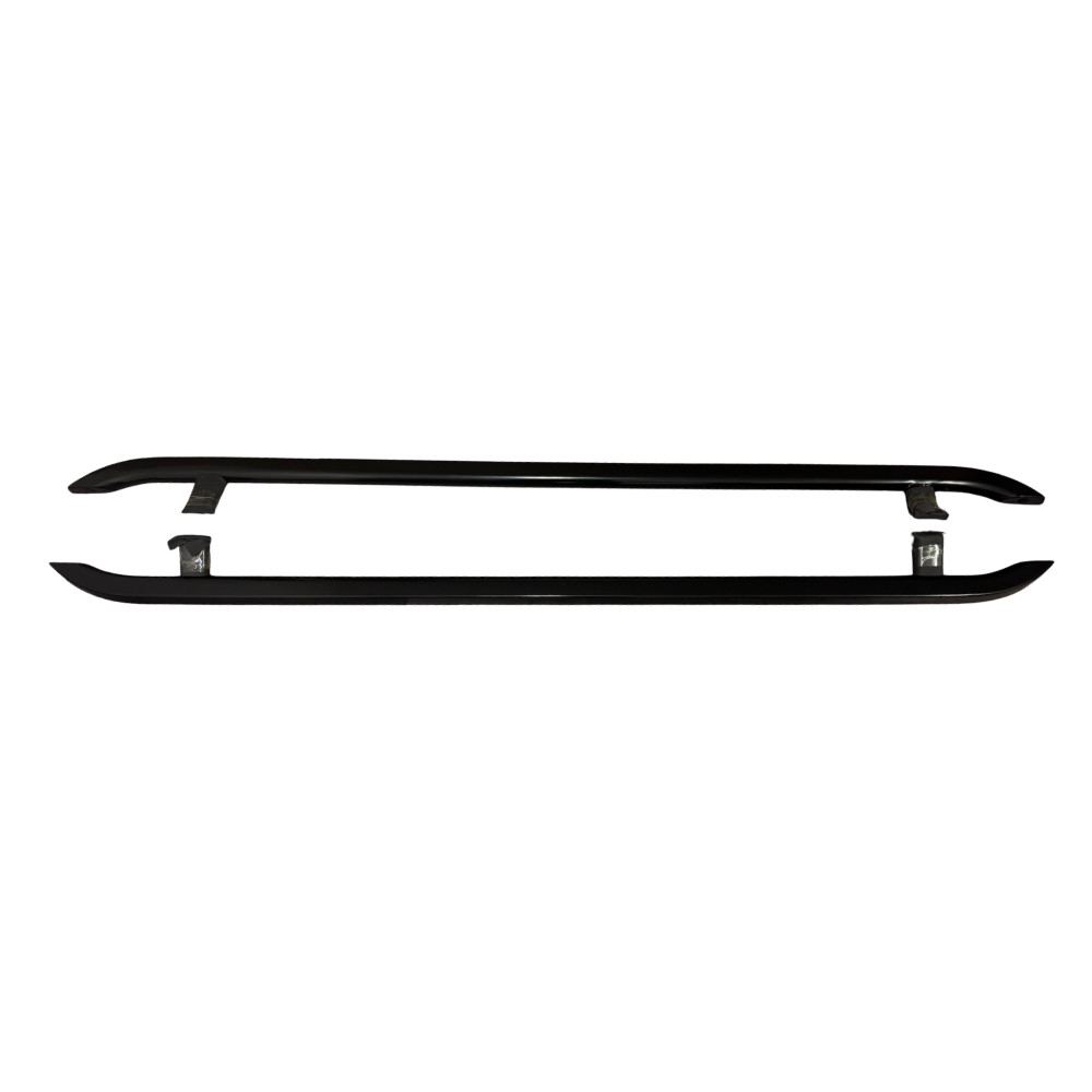 VW T7 SWB Angled Trapezoid Side Bars – Gloss Black - Image 2